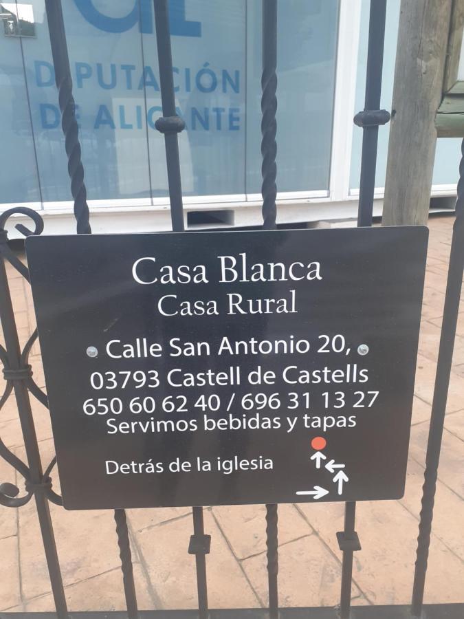 Casa Blanca Acomodação com café da manhã Castell De Castells Exterior foto